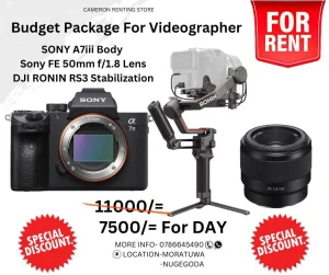 Sony A7III Body With Sony FE 50mm f_1.8 Lens And DJI Ronin RS3 Stabilization